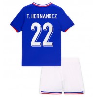 Frankrike Theo Hernandez #22 Hjemmedraktsett Barn EM 2024 Kortermet (+ Korte bukser)